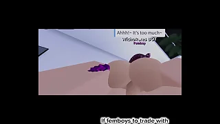 short fuck sesh beside a femboy